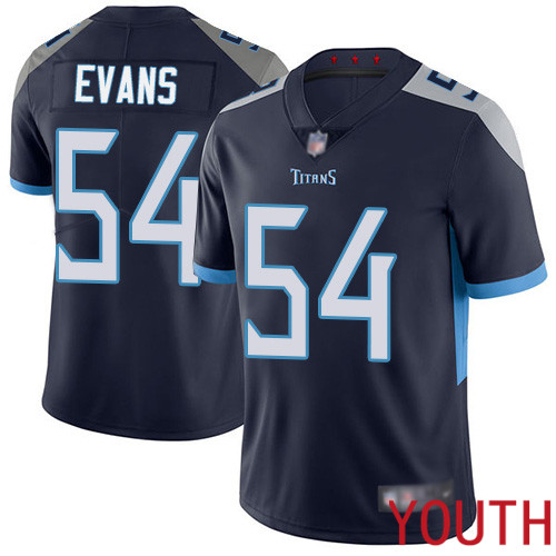 Tennessee Titans Limited Navy Blue Youth Rashaan Evans Home Jersey NFL Football 54 Vapor Untouchable